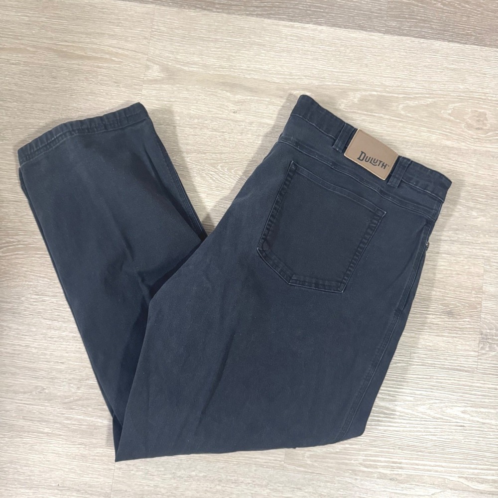 Duluth Trading Co Flex Fire Hose Pants Mens 44x31 Black Relaxed Fit 62752